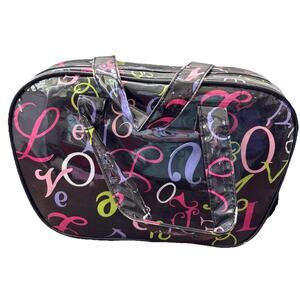 NICK & NORA Lunch Bag Cooler Bag Black Travel Make Up Toiletries